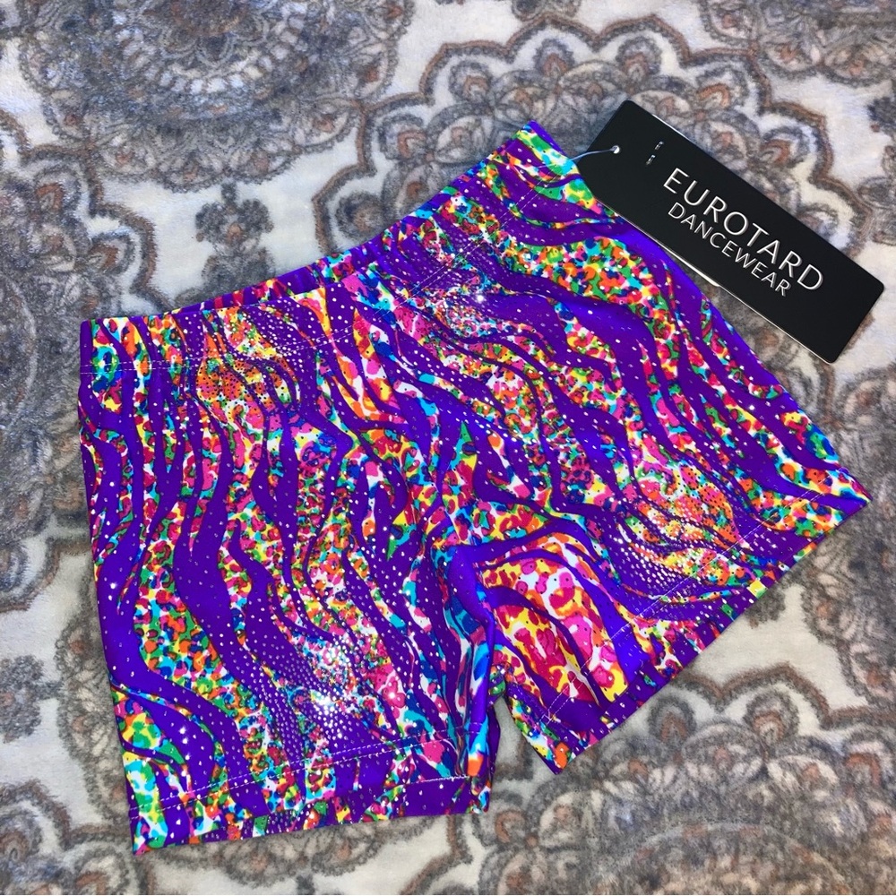 3/$15!! NWT Eurotard Under The Sea dance shorts - Picture 5 of 7